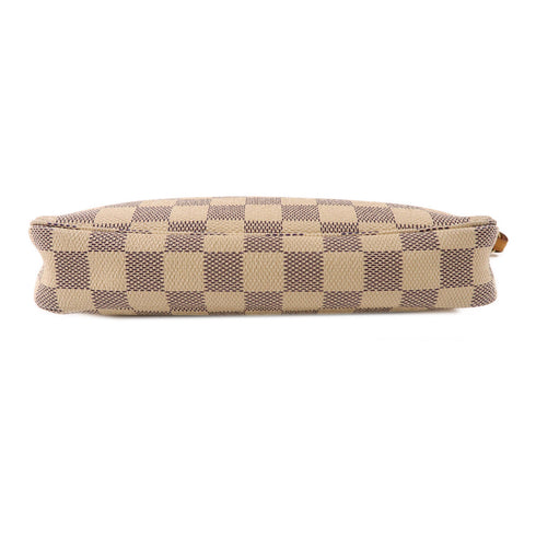 LOUIS VUITTON LV GHW Pochette Accessoires Bag N41207 Damier Azur White
