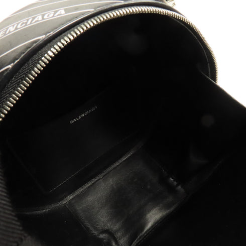 BALENCIAGA SHW 2way Shoulder Bag 599919 Calfskin Leather Black White