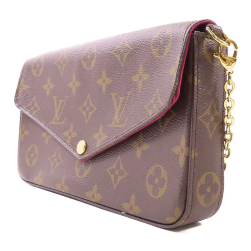 LOUIS VUITTON LV GHW Pochette Felicie Chain Shoulder Bag M61276 Monogram Brown v4