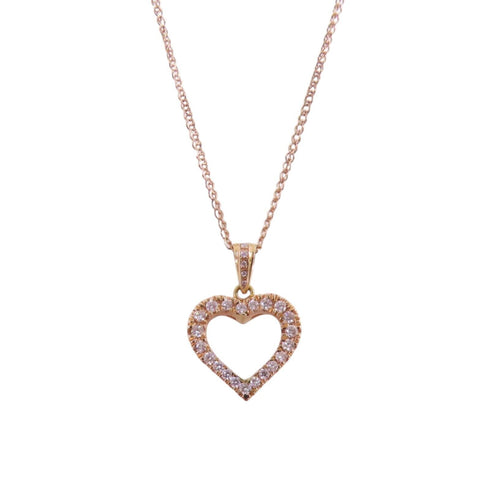 JEWELRY Diamond Necklace 18K Rose Gold