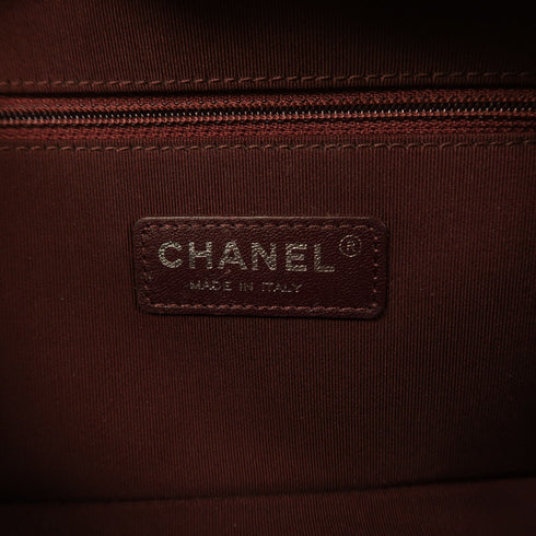 CHANEL CC SHW Chain Shoulder Bag Calfskin Leather Blue v2