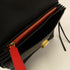 Valentino GHW Shoulder Bag Calfskin Leather Black/Red