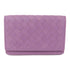 BOTTEGA VENETA BV Card Case Lambskin Leather Purple