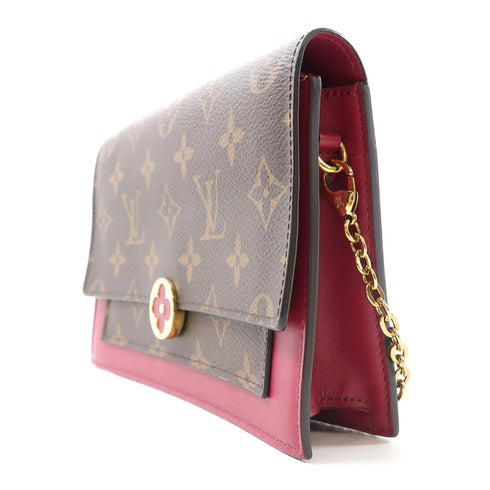 LOUIS VUITTON LV GHW Portefeuille Flore Chain Shoulder Bag M69578 Monogram Brown