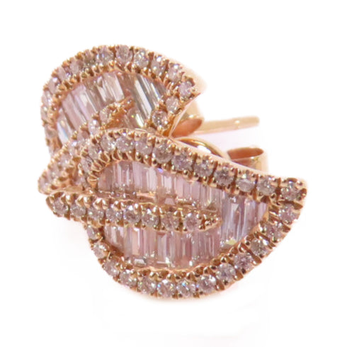 Jewelry GHW Diamond Earrings 18K Rose Gold