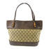 GUCCI GG GHW Tote Bag 353125 Canvas/Calfskin Leather Brown