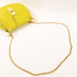 CHLOE GHW Drew Bag Chain Shoulder Bag Calfskin Leather Yellow