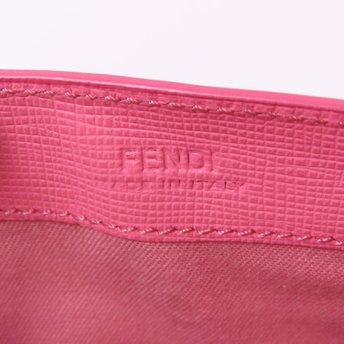 FENDI SHW Long Wallet Calfskin Leather Pink