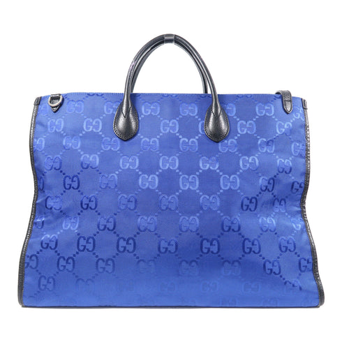 GUCCI GG SHW Tote Bag 2 Way Bag 630353 Canvas Blue