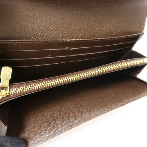 LOUIS VUITTON LV GHW Long Wallet N61734 Damier Ebene Brown