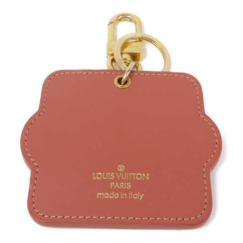 LOUIS VUITTON LV GHW Key Ring M68217 Metal/Leather Brown/Pink/White/Black