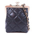 CHANEL Quilted CC GHW Chain Shoulder Bag AP2496 Lambskin Leather Black