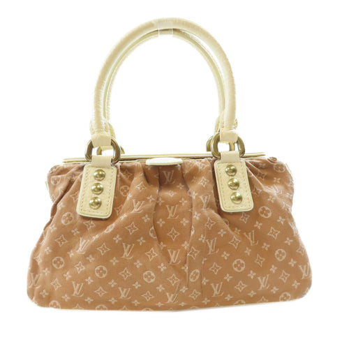 LOUIS VUITTON LV GHW Trapeze PM Handbag M40059 Monogram Mini Lin Brown/Beige