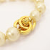 CHANEL CC Bracelet 96P PVC Metal Gold/White