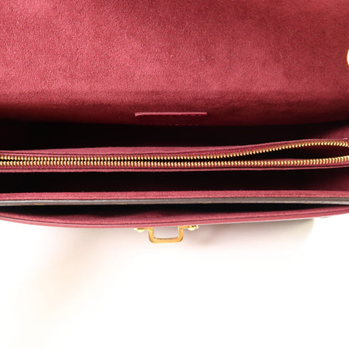 LOUIS VUITTON LV GHW Victoire Chain Shoulder Handbag M41731 Monogram Brown