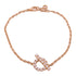 HERMES Finesse Bracelet Diamond 18K Pink Gold