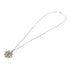 CHANEL CC Necklace Metal Silver