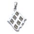 JEWELRY Diamond 1.7g Pendant Top 18K White Gold Silver
