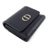 Christian Dior CD GHW Wallet Calfskin Leather Black