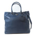 PRADA SHW 2 Way Shoulder Bag Handbag 1BG006 Calfskin Leather Navy