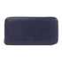 HERMES PHW Silk Wallet Epsom Leather Navy