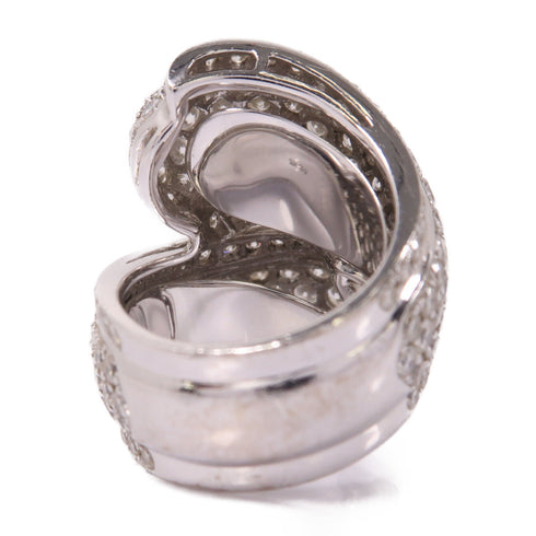 Fine Jewelry Diamond Ring Accessories US#6 18K White Gold