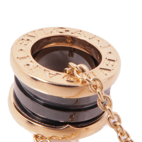 BVLGARI B-Zero 1 Necklace 18K Pink Gold Ceramic Gold/Black