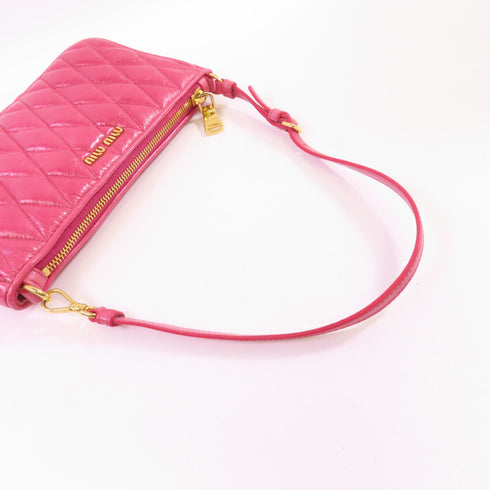 Miu Miu GHW Handbag Shoulder Bag Calfskin Leather