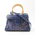 GOYARD SHW Saigon 2 Way Shoulder Bag Handag Coated Canvas/Leather Navy