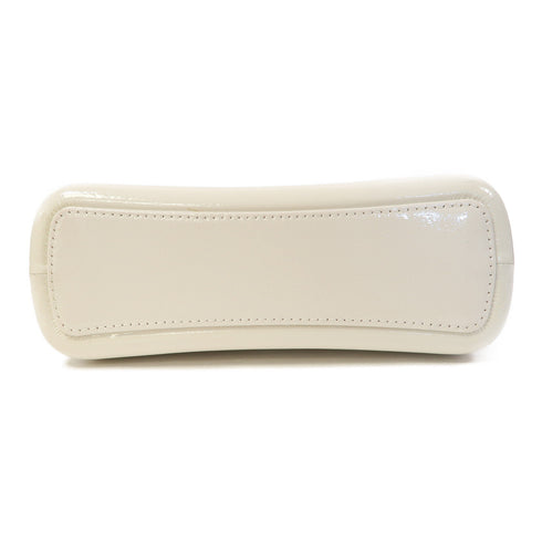 CHANEL Quilted CC Gabrielle Chain Shoulder Bag Calfskin Leather White