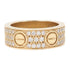 CARTIER Love Ring Diamond Paved 18K Yellow Gold US 5.75 Cartier#51