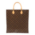 LOUIS VUITTON LV GHW Sac Plat Hand Bag M51140 Monogram Brown