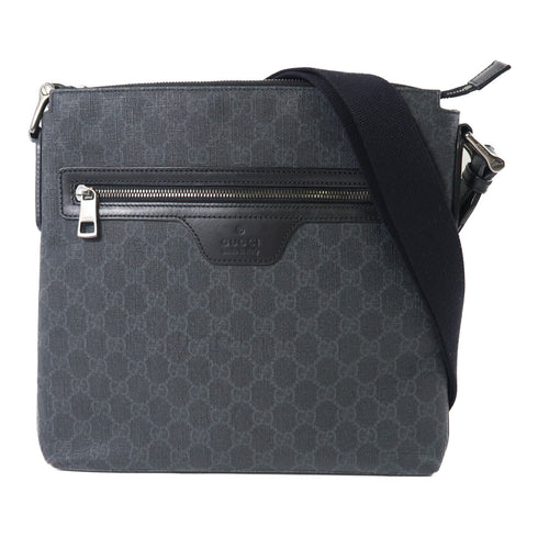 GUCCI GG SHW Shoulder Bag PVC Coated Canvas 322279 Black