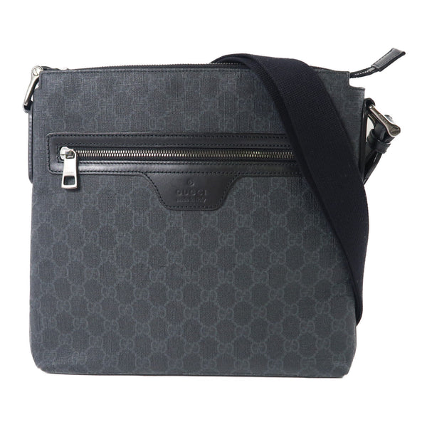 GUCCI GG SHW Shoulder Bag PVC Coated Canvas 322279 Black
