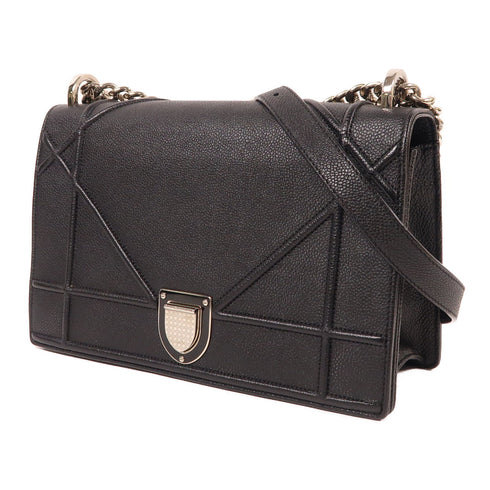 Christian Dior CD SHW Diorama Chain Shoulder Bag Calfskin Leather