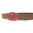 HERMES Belt Veau Swift Pink/Brown