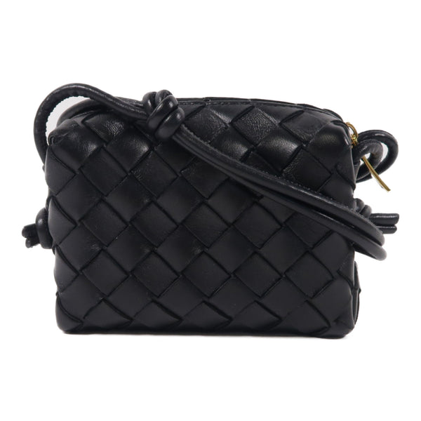 BOTTEGA VENETA BV GHW Shoulder Bag 680254V1G11 Lambskin Leather Black