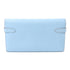 HERMES PHW Kelly Wallet Espom Leather Celeste Light Blue