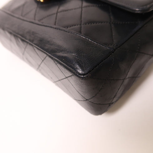 CHANEL CC GHW Chain Shoulder Bag Lambskin Leather Black v3