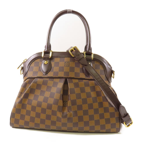 LOUIS VUITTON LV GHW Trevi PM 2 Way Shoulder Bag N51997 Damier Brown