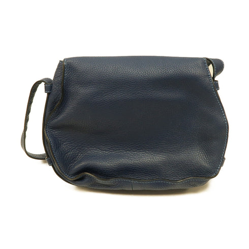 Chloe GHW Shoulder Bag Calfskin Leather Blue
