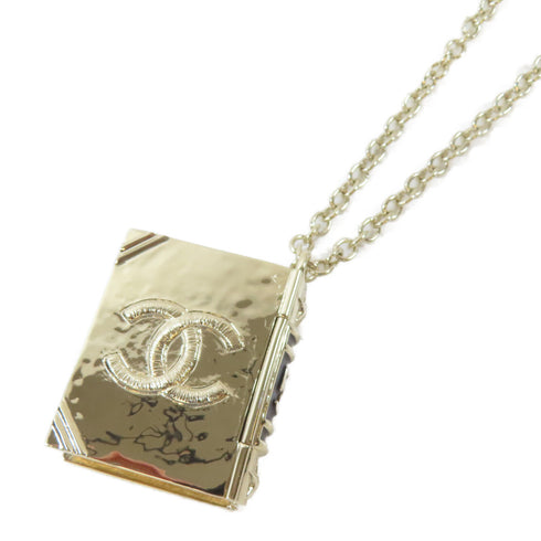 CHANEL CC Necklace Accessories Metal Gold Black