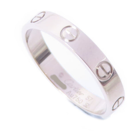CARTIER Love Ring Small Model Cartier#57 US#7.75 B4085100 18K White Gold
