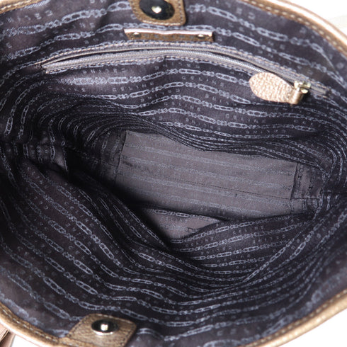 CELINE SHW 2 Way Shoulder Bag Handbag Calfskin Leather Brown