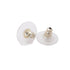 CHANEL CC Earrings Accessories A23 Metal PVC Silver White