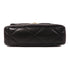 CHANEL CC C19 Large 2 Way Chain Shoulder Bag Lambskin Leather Black