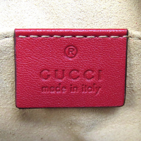 GUCCI GG GHW GG Marmont Belt Bag 476434 Calfskin Leather Red