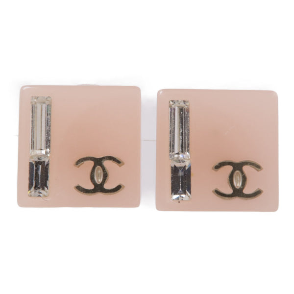 CHANEL CC Earrings Accessories PVC Pink