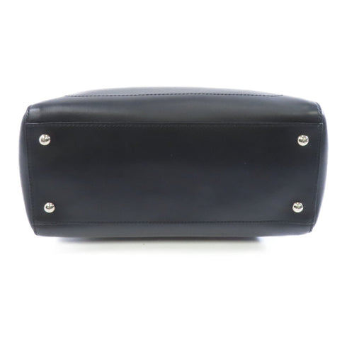 FENDI SHW Dotcom 2way Shoulder Bag 8BN293 Calfskin Leather Black