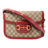 Gucci GG GHW Horsebit 1955 Shoulder Bag Coated Canvas/Leather Brown/Red